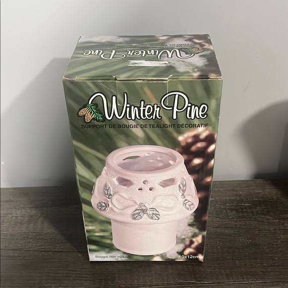 Holiday Tealight Holder - White - Picture 1 of 3